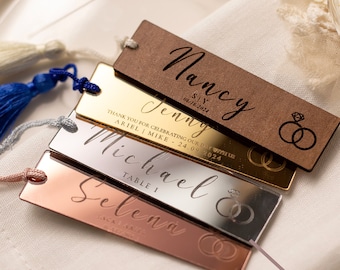 Luxury Wedding Place Cards, Personalized Acrylic Name Settings, Reception Table Name, Wedding Table Names, Wedding Place Settings