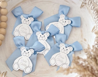 Teddy Bear Tag, Teddy Bear Acrylic Mirror Custom Tag, Personalized Gift Tags, Baby Shower Name Tag, Baptism Name Tag, Name Tags for Favors