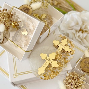 Bomboniera per battesimo dorata di lusso personalizzata, Magnete per bomboniere per battesimo, Bomboniera per battesimo per ragazzo e ragazza, Omaggio per battesimo, Mi Bautizo, Regalo per battesimo
