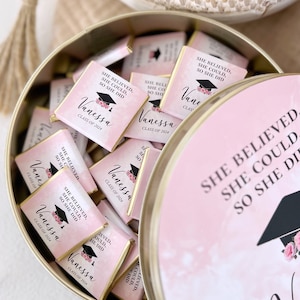 Personalized Graduation Chocolate Favors, Graduation Favors Class Of 2025, Graduation Party Gift, Graduation Party Chocolate