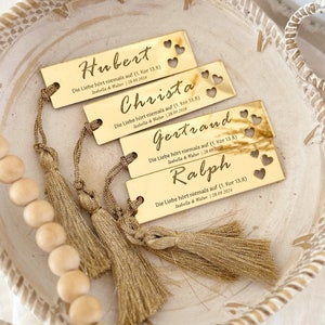 Etiquetas de nombre de boda de oro personalizadas, nombre del lugar de la mesa, espejo de mesa de boda, regalo de boda, tarjetas de nombre de boda, placas de nombre de boda, etiqueta de compromiso