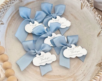 Custom Cloud Party Favor Tag, Baby Shower Favor Tag, Baby Name Tag, Name Label, Birthday Party Favor Tag, Cloud Party Favors Tag