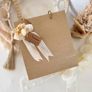 Borse regalo per battesimo personalizzate, Borsa Kraft, Borsa regali di ringraziamento, Decorazioni per feste di battesimo, Borse regalo per feste, Borsa regalo di compleanno,