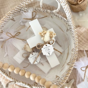 Imán de recuerdo de bautizo hecho a mano, Mi Bautizo, recuerdo de comunión, recuerdo de bautizo para invitados, imán personalizado para fiesta de bautizo