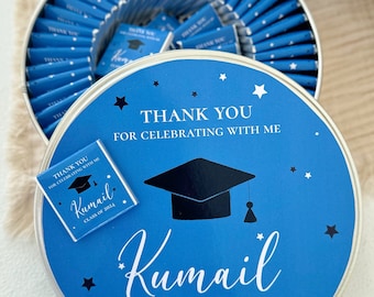 Personalized Graduation Chocolate Favors: Class of 2025, Collage Gift
