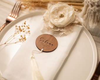 Personalized Wedding Place Cards, Wedding Name Cards, Wedding Table Decor, Mirror Name Tags, Seating Name Cards, Wood Table Place Name Decor