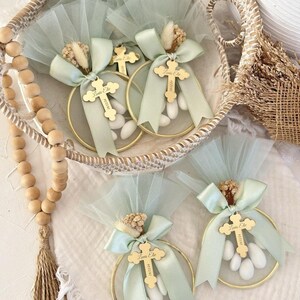 Bomboniere di mandorle per battesimo, regalo di battesimo personalizzato, regalo di ringraziamento per il battesimo, bomboniere per la prima comunione, Mi Bautizo