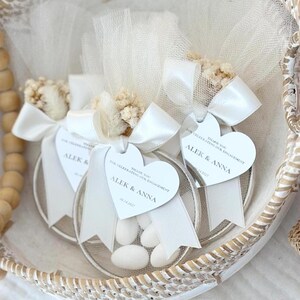 Bomboniera personalizzata in argento per matrimonio, regalo personalizzato per addio al nubilato, bomboniera con mandorle e caramelle, souvenir di lusso per matrimoni, idee uniche per bomboniere per feste
