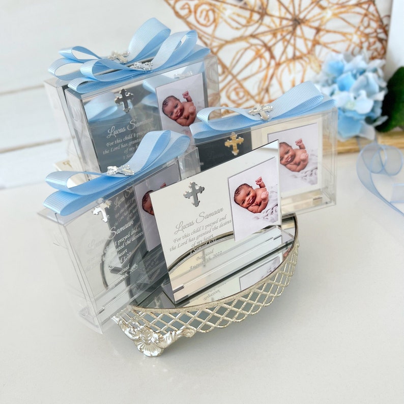 Gold Baptism Photo Frame Favor Baptism Gift for Boy or Girl Etsy