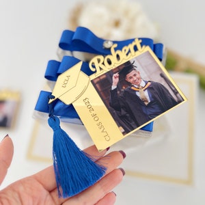 Graduation Photo Frame Favor, Graduation Gift, Class Of 2025, Personalized Gift, High School / College Graduation, Graduation Party Favors