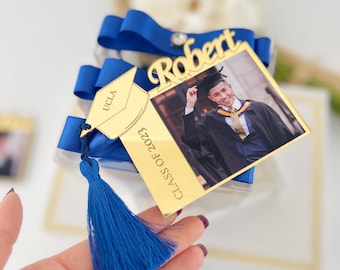Graduation Photo Frame Favor, Graduation Gift, Class Of 2024, Personalized Gift, High School / College Graduation, Graduation Party Favors