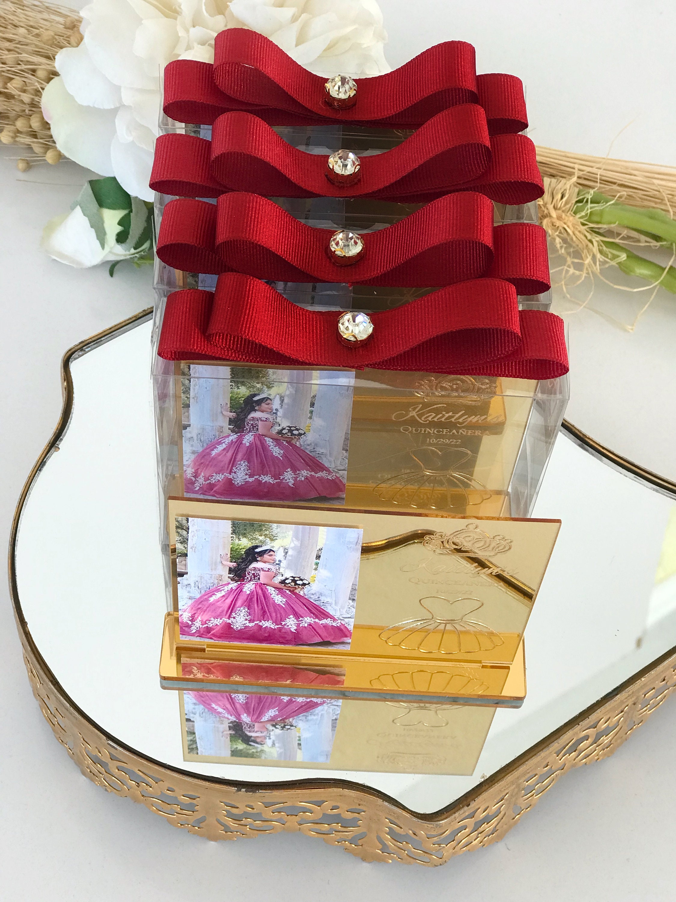Custom Rose Gold Quinceañera Photo Frame, Personalized Gift, Quinceañera Favor, Sweet 16 Party Gift, Sweet 15 Photo Frame Favor, Mis Quince