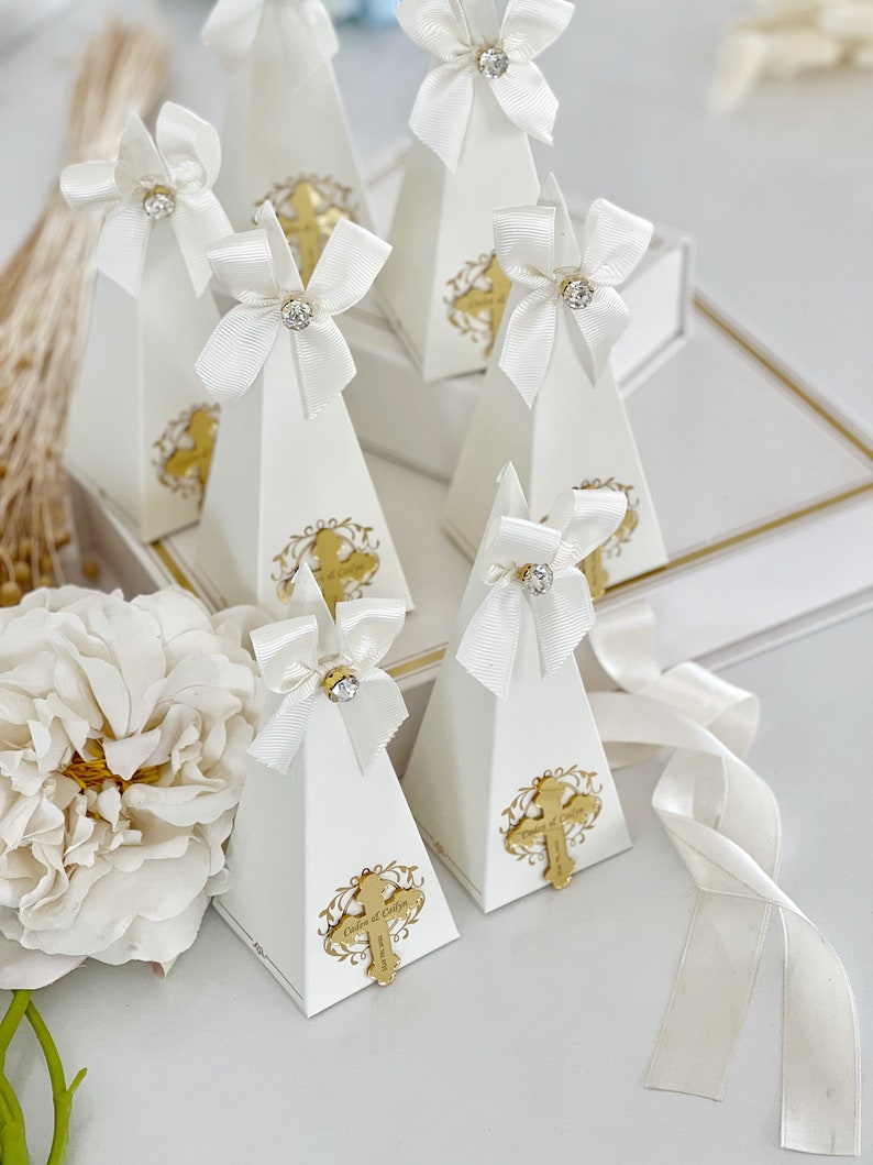 Elegant Baptism Favor Boxes Empty Gift Box for Baptism Etsy