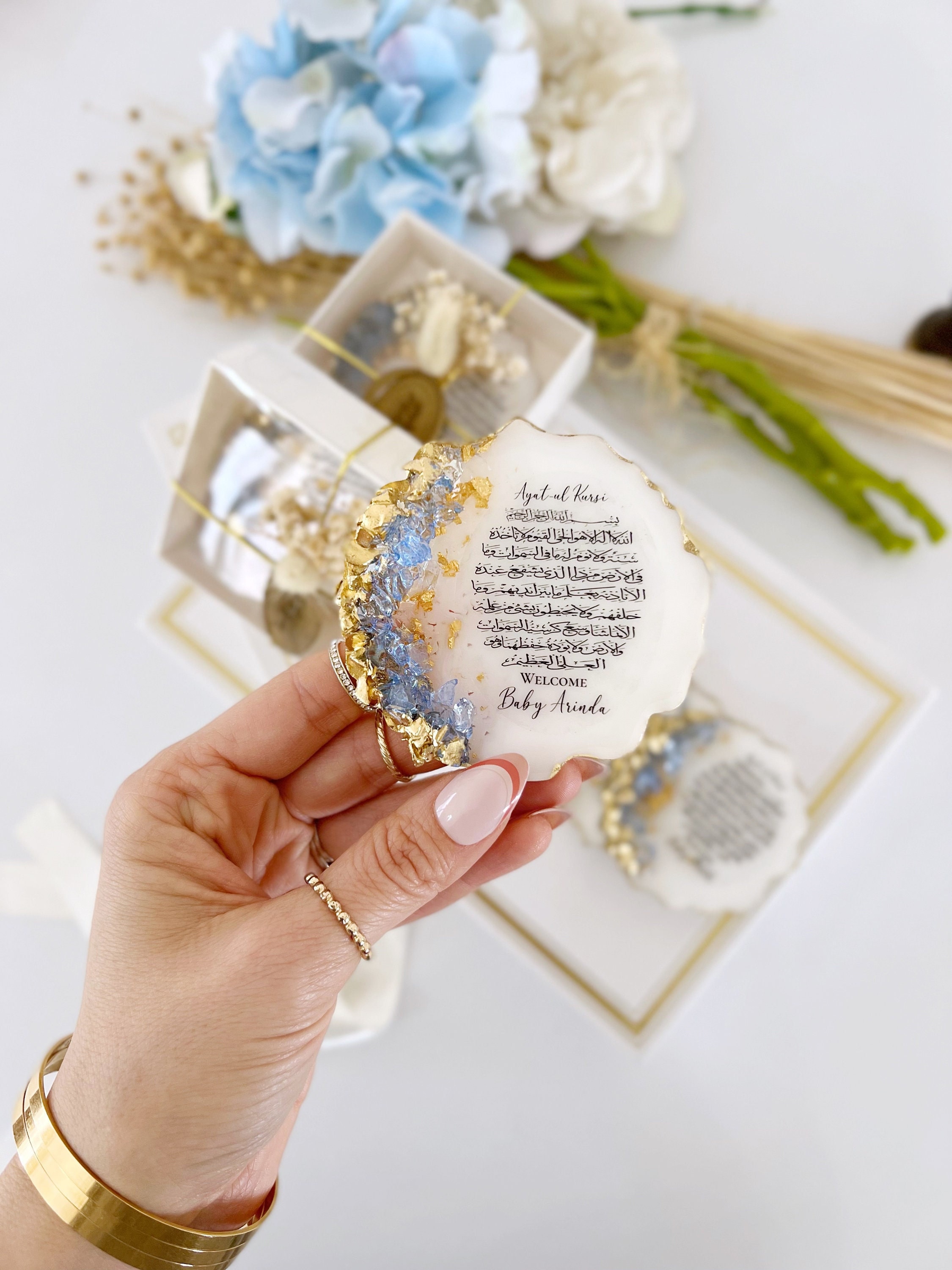 Unique Ayatul Kursi Magnet Favors, Islamic Favors, Welcome Baby Boy & Girl, Muslim Baby Shower Favors, Aqiqah Favors, Islamic Baby Gift