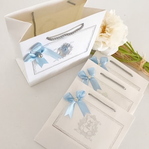 Borse per baby shower a forma di orsetto, regalo personalizzato, bomboniera per festa di compleanno a forma di orsetto, scatola di carta per feste, bomboniere per feste a forma di orsetto, borsa per baby shower