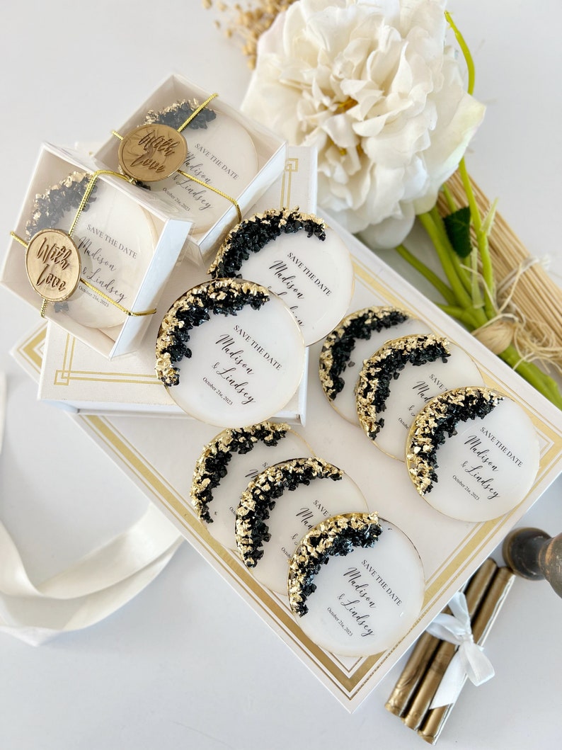 Luxury Custom Wedding Favors for Guest in Bulk, Wedding Save The Date Magnet, Wedding Party Favors, Wedding Invite Décor, Bridesmaid Gift image 9