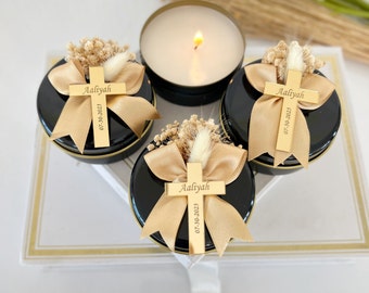 Personalized Baptism Candle Favors: Christening, First Communion Gift