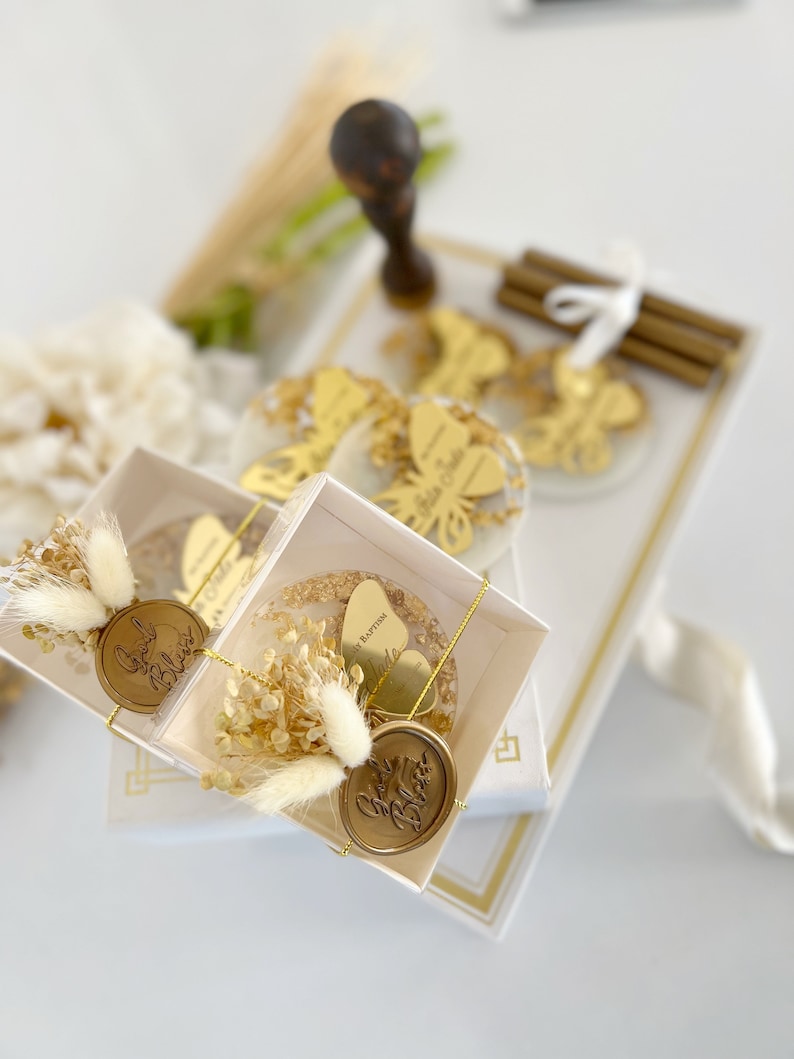 Custom Gold Baptism Favor Butterfly Party Favor Etsy