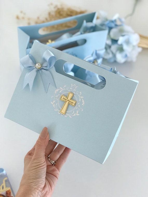 Personalized Baptism Favor Bag Luxury Baptism Decorations Etsy