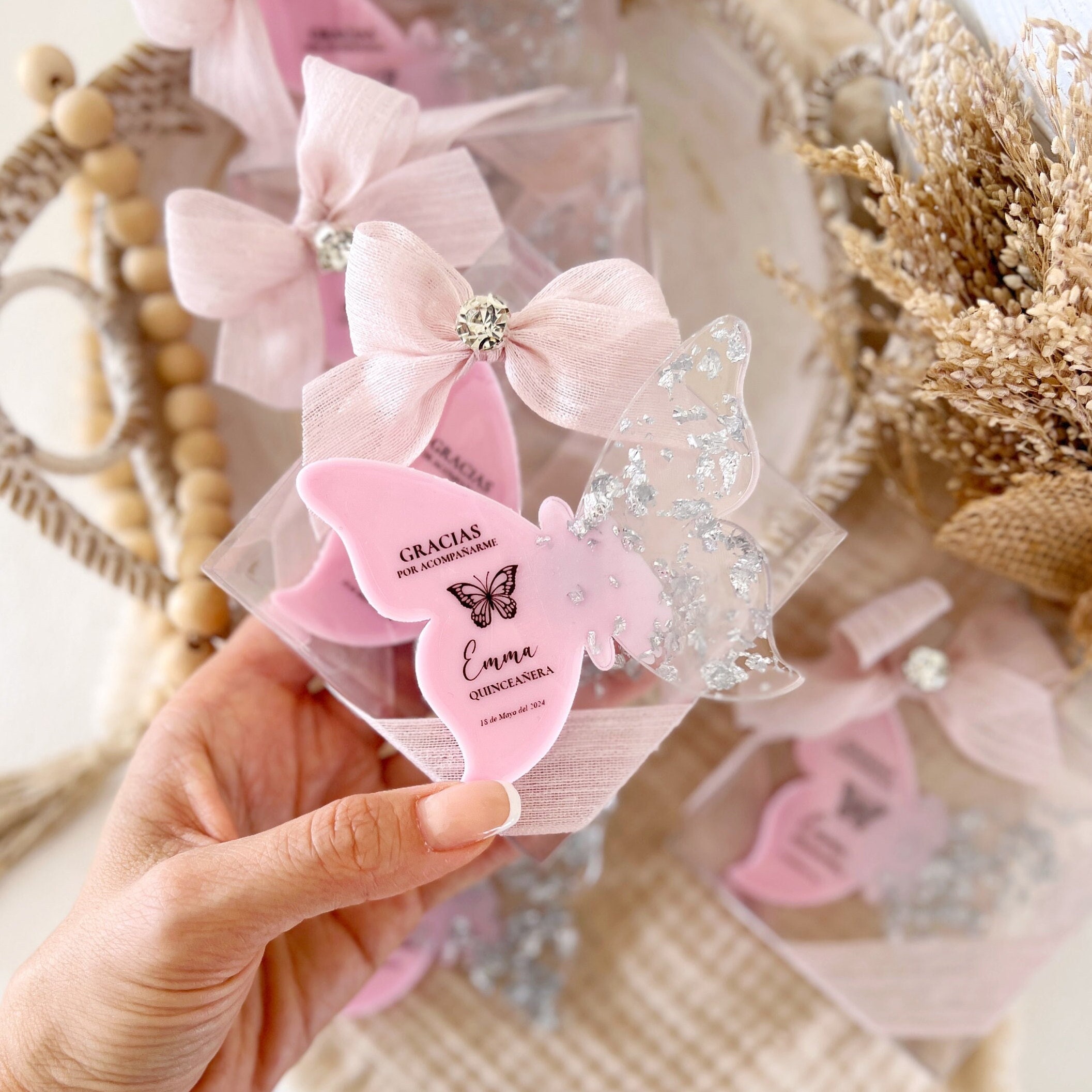 Butterfly Party Favors, Sweet 16 and Quinceanera Chocolates, Butterfly Birthday Gift, Personalized Sweet 16 Party Treats, Custom Favor Box