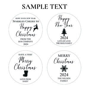 2024 Happy New Year Gifts, Coworker Christmas Gifts, Personalized Christmas Favors, Christmas Ornaments, Christmas Magnets, Keychain Favors image 8