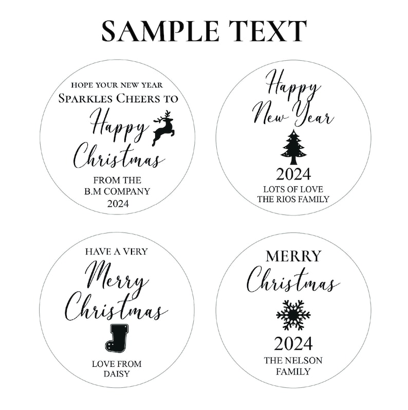 2024 Happy New Year Gifts, Coworker Christmas Gifts, Personalized Christmas Favors, Christmas Ornaments, Christmas Magnets, Keychain Favors image 8