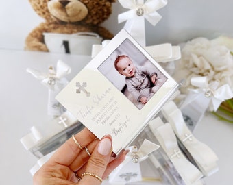Personalized Baptism Photo Frame Favor, Baptism Favors, Mi Bautizo, Christening Gift, Personalized Gift, Communion Favor, Baby Picture Frame