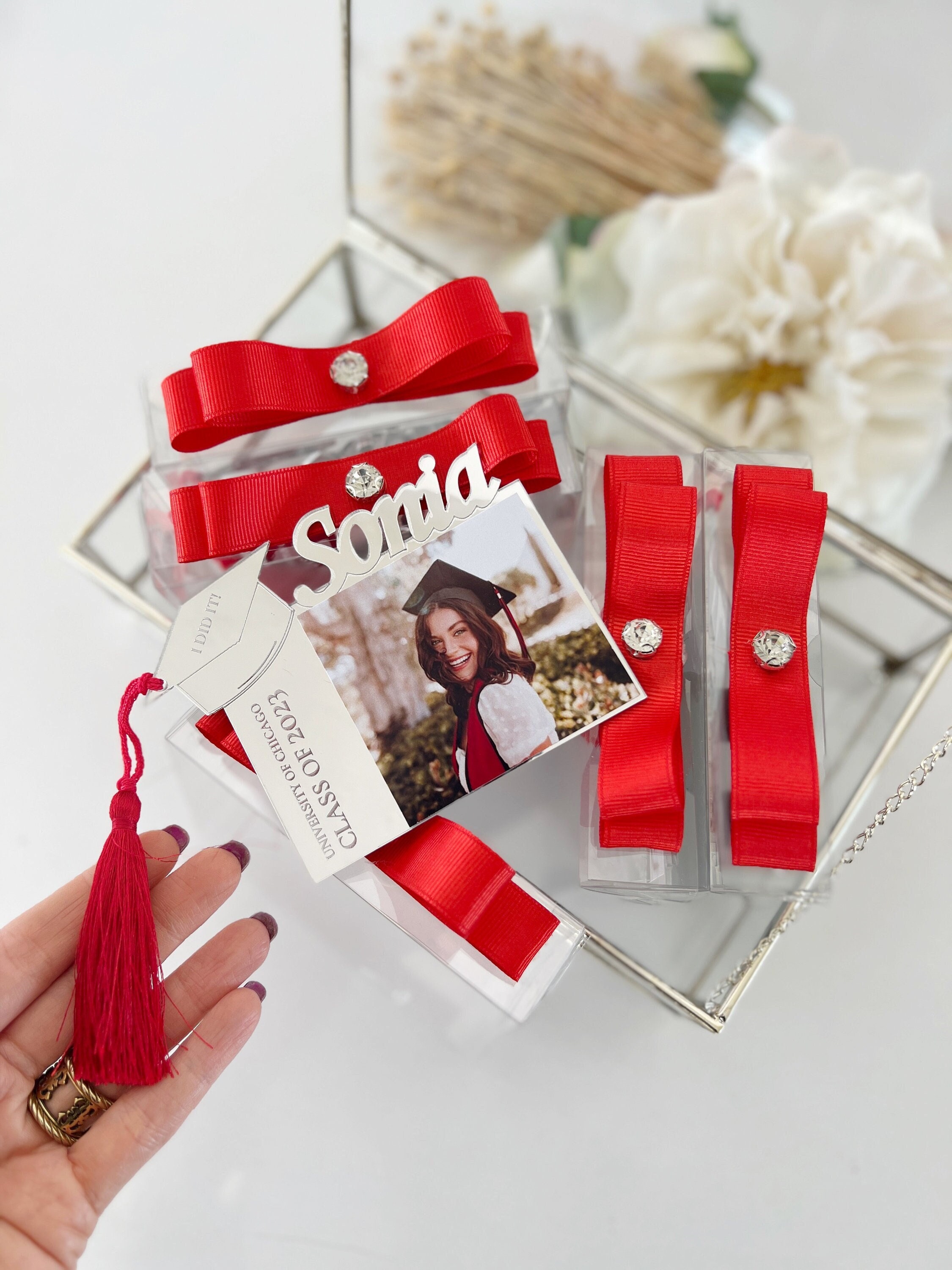 Graduation Photo Frame Magnet, Class of 2025, Personalized Gift, Graduation Cap, Graduation Decoration, High School College Graduation Gift