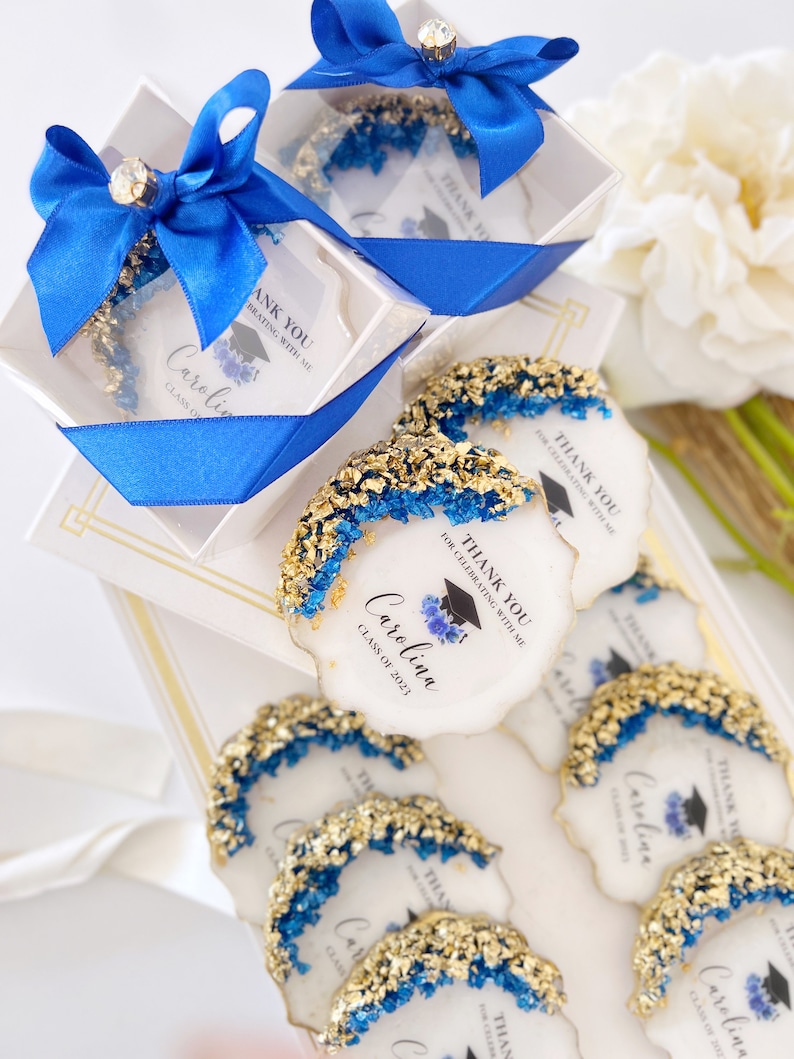 Custom Rose Graduation Magnet Favors: Personalized Class of 2026 Gift ...