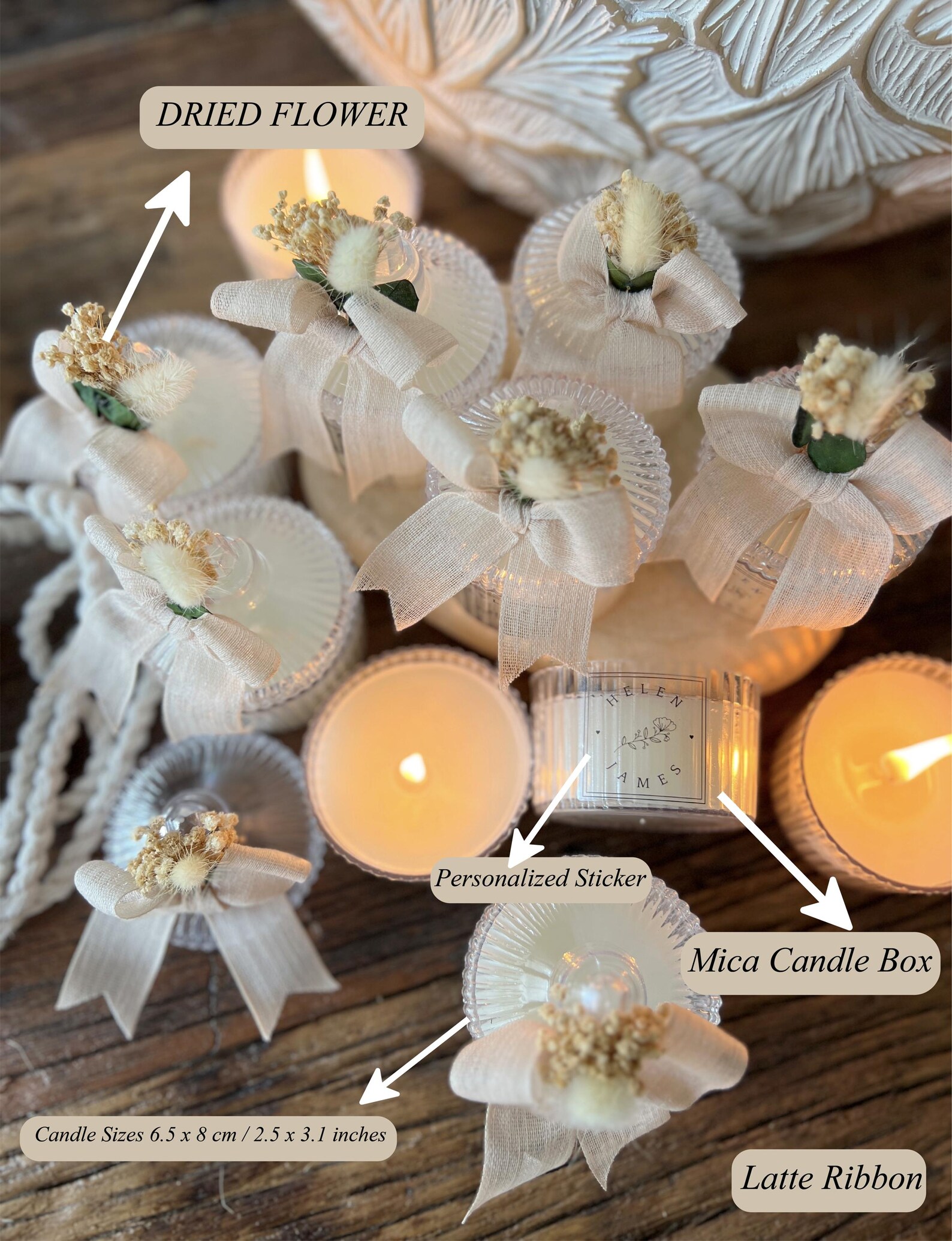 Personalized Wedding Candle Favors: Engagement Candle, Bulk Guest Gift ...