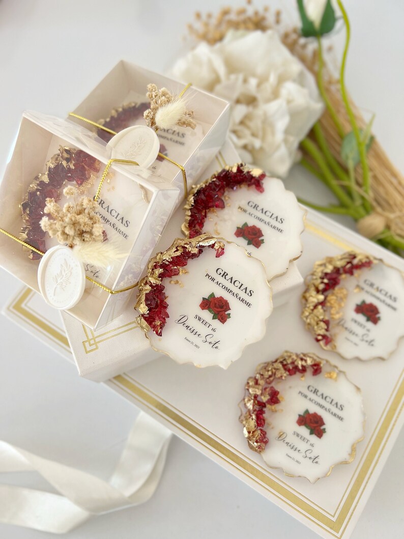 Pink Gold Custom Quinceanera Favors Personalized Gift Etsy