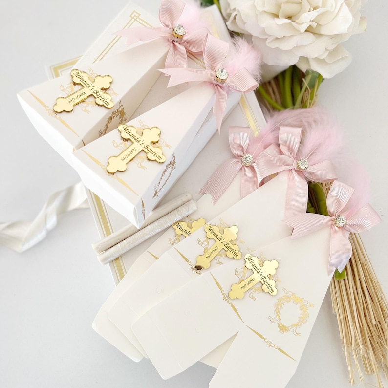 Elegant Baptism Favor Boxes Empty Gift Box for Baptism Etsy