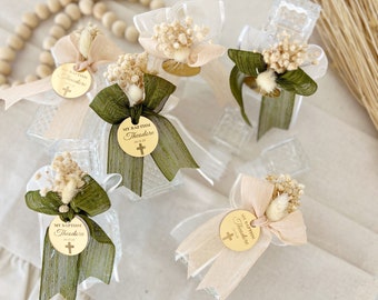 Personalized Holy Water Glass Bottle: Baptism Favor