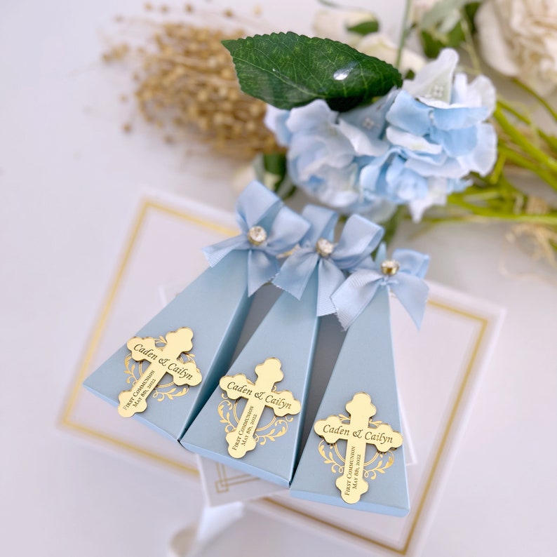 Elegant Baptism Favor Boxes Empty Gift Box for Baptism Etsy