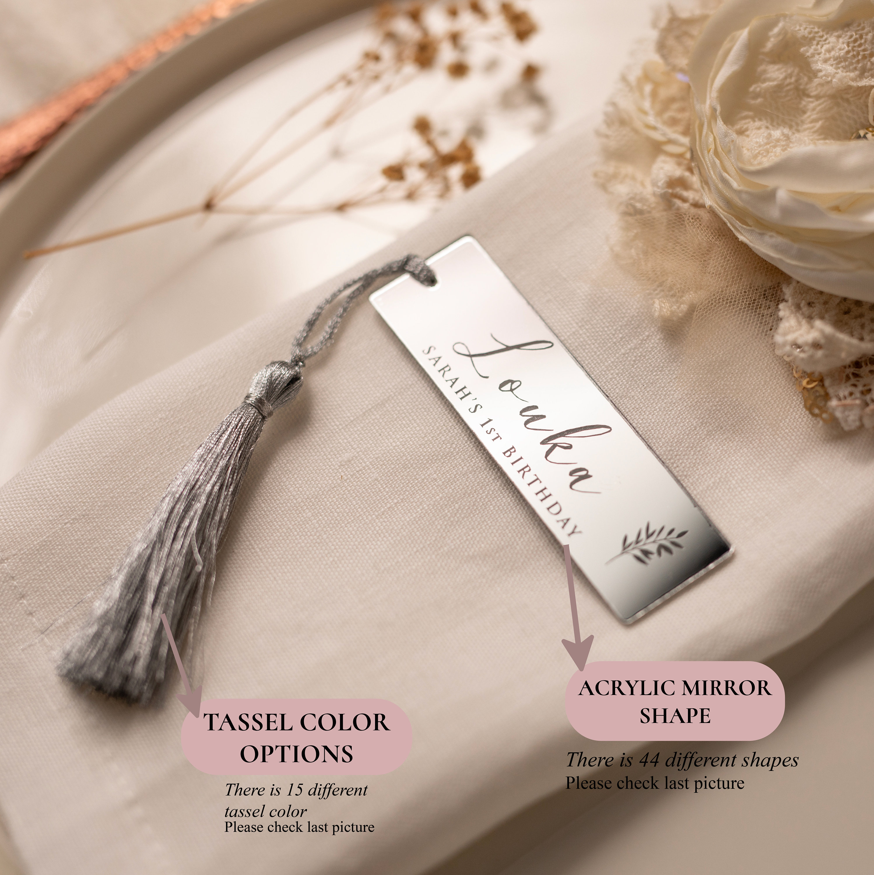 Wedding Place Cards, Gold Acrylic Mirror Tag, Personalized Wedding Name Tag, Save The Date Tag, Wedding Table Name Tag, Guest Place Cards