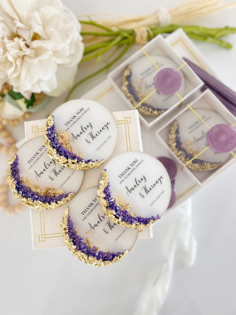 Luxury Custom Wedding Favors for Guest in Bulk, Wedding Save The Date Magnet, Wedding Party Favors, Wedding Invite Décor, Bridesmaid Gift image 2