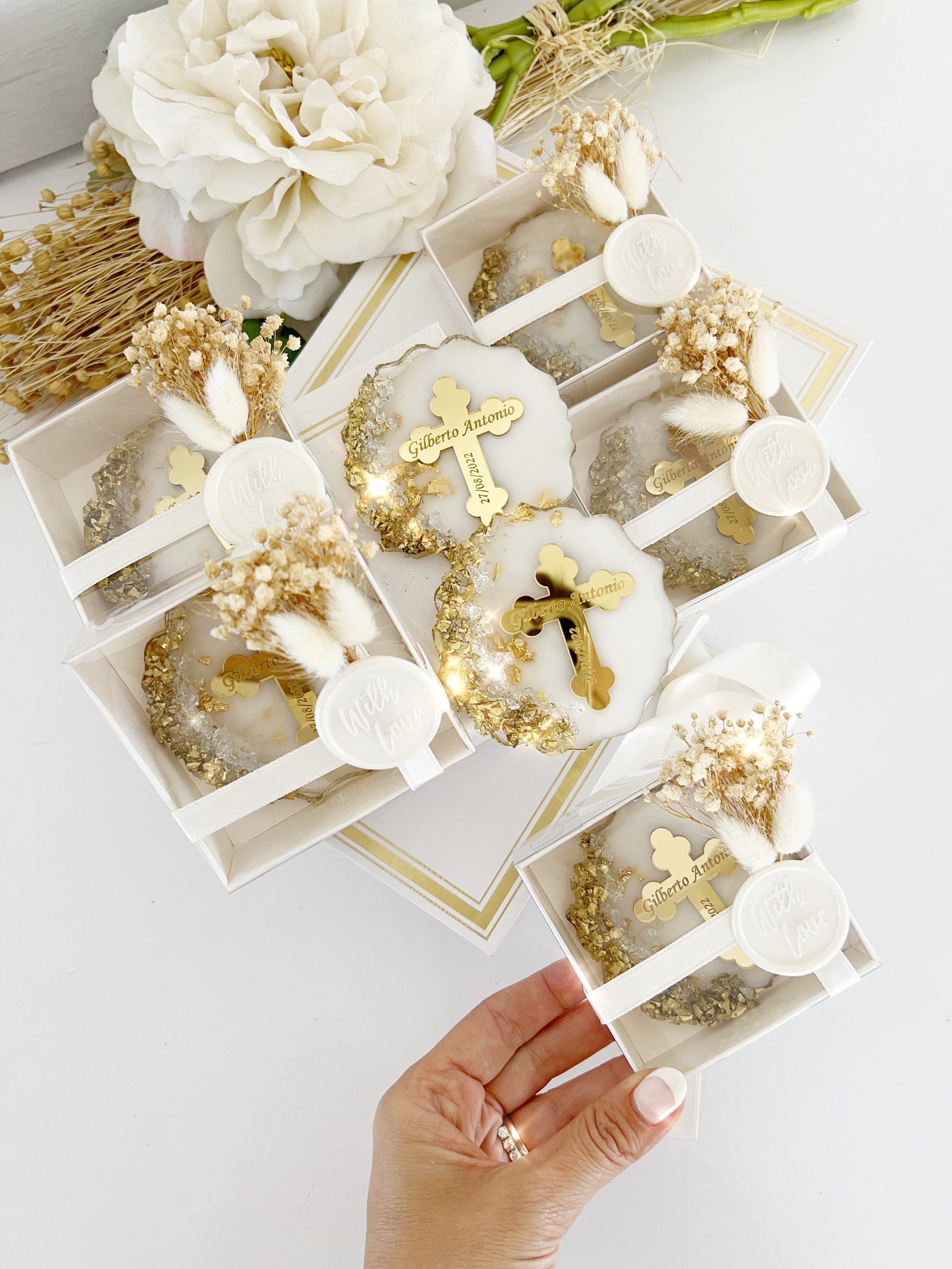 Custom Baptism Favors For Girl and Boy, Baptism Thank You Gift, Holy Communion, Personalized Gift, Christening Favors, Baptism Magnet Favor