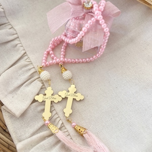 Baptism Rosary Favors, Personalized Baptism Rosary Gift, Christening Favors, Communion Favors, Personalized Baptism Gift Girl and Boy image 6