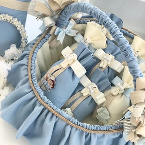 Teddybär-Baby-Geschenk-Set, personalisiertes Baby-Kissen, duftendes Kissen, Sachet-Korb, Baby-Dusche-Bevorzugung, Baptsim-Bevorzugung, Willkommens-Baby-Geschenke