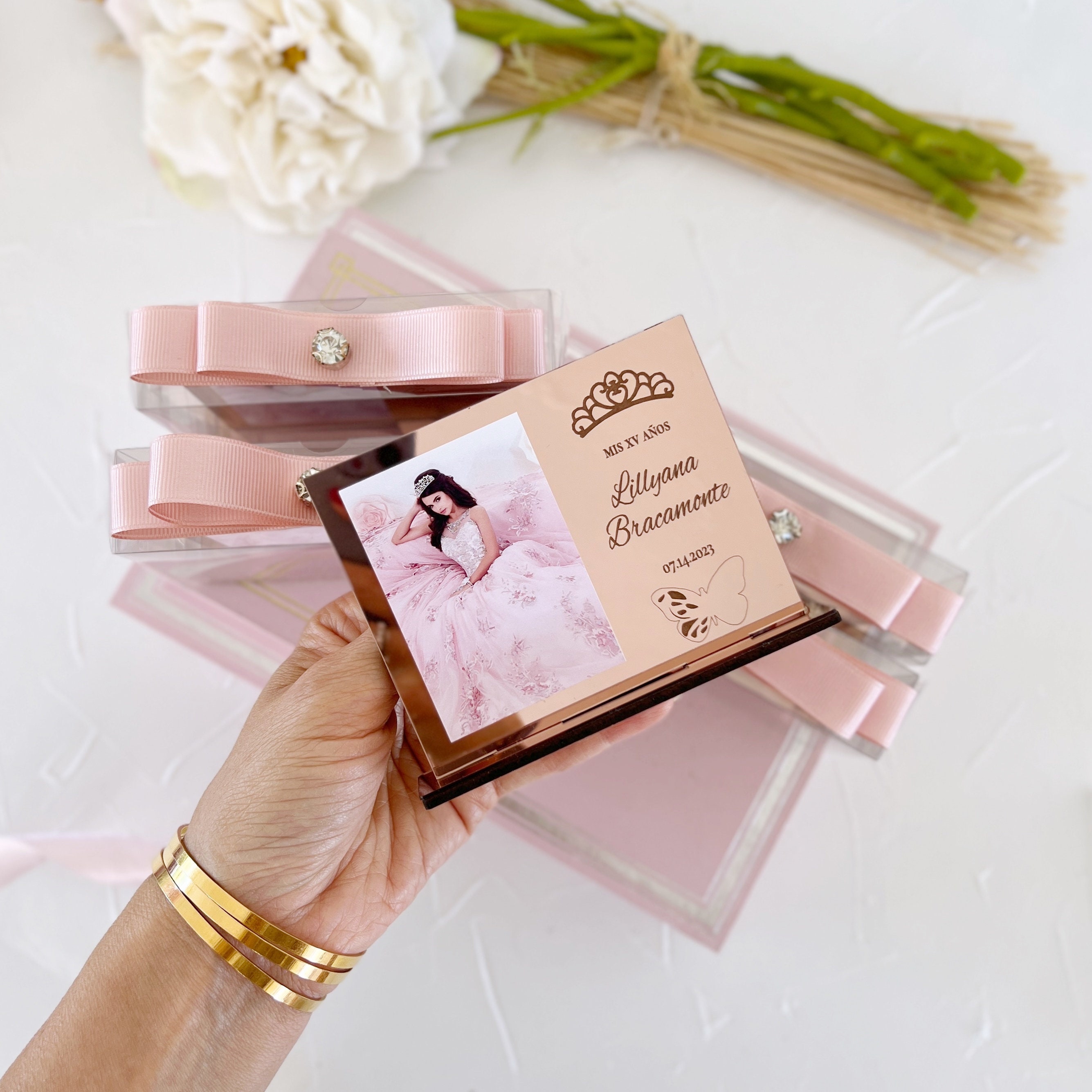 Butterfly Quinceanera Photo Frame, Quinceanera Favors For Guest, Sweet 16 Birthday Favors, Mis Quince Gift, Sweet 15  Birthday Party Gift