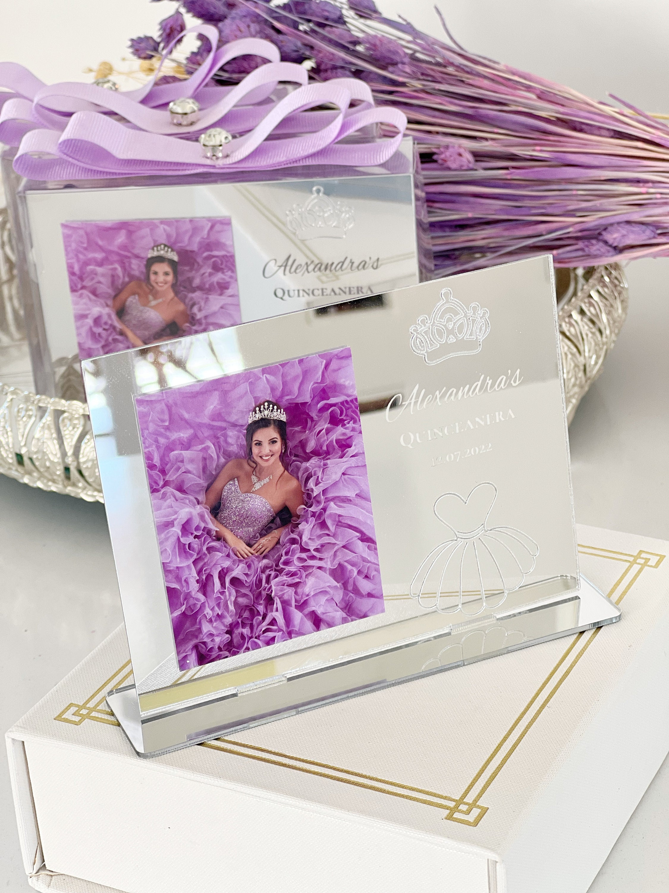 Custom Quinceanera Photo Frame Favor, Quinceanera Favors, Sweet 16 Photo Frame, Mis Quince Anos, Sweet Sixteen Favor, Sweet 15 Gift For Girl