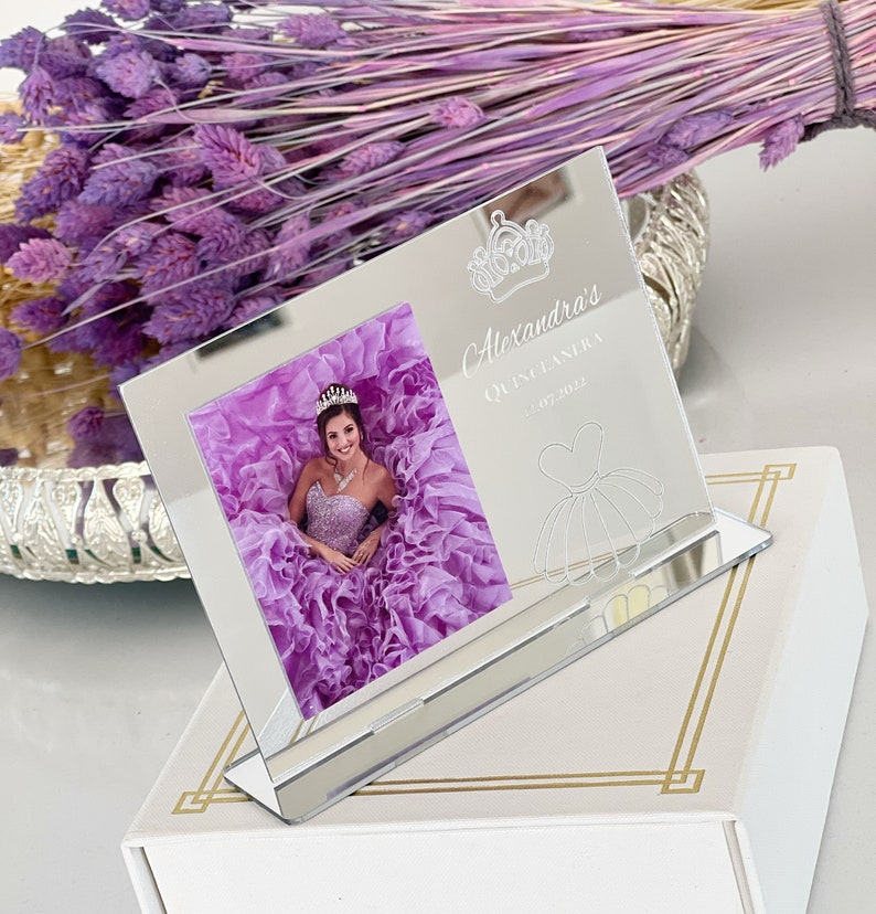 Custom Quinceanera Photo Frame Favor Quinceanera Favors Etsy