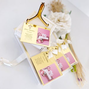 Marco de fotos de bautismo personalizado dorado, regalo de bautismo, regalo de bautizo, regalo de primera comunión, Mi Bautizo, regalo de bautismo para niña y niño