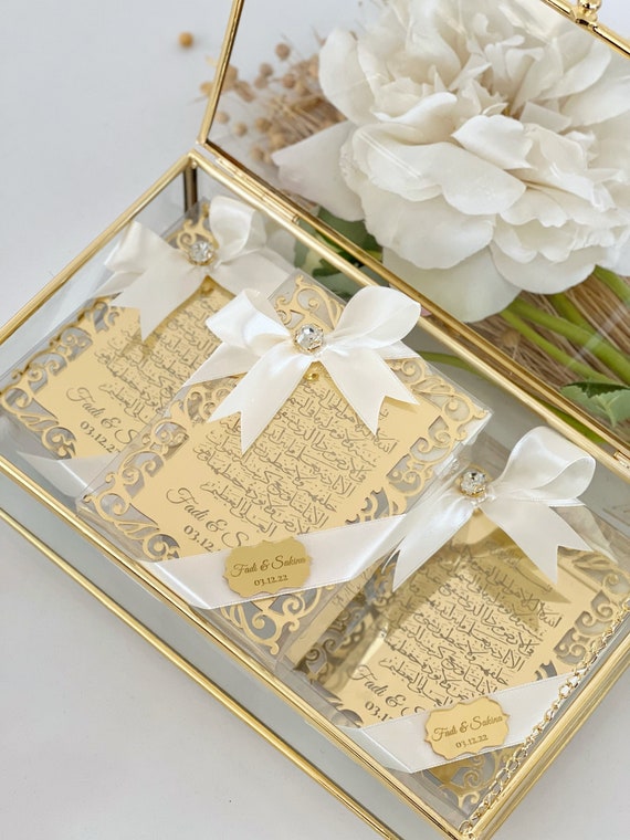 Personalized Ayatul Kursi Frame Favor: Islamic Wedding, Baby, Eid Gift