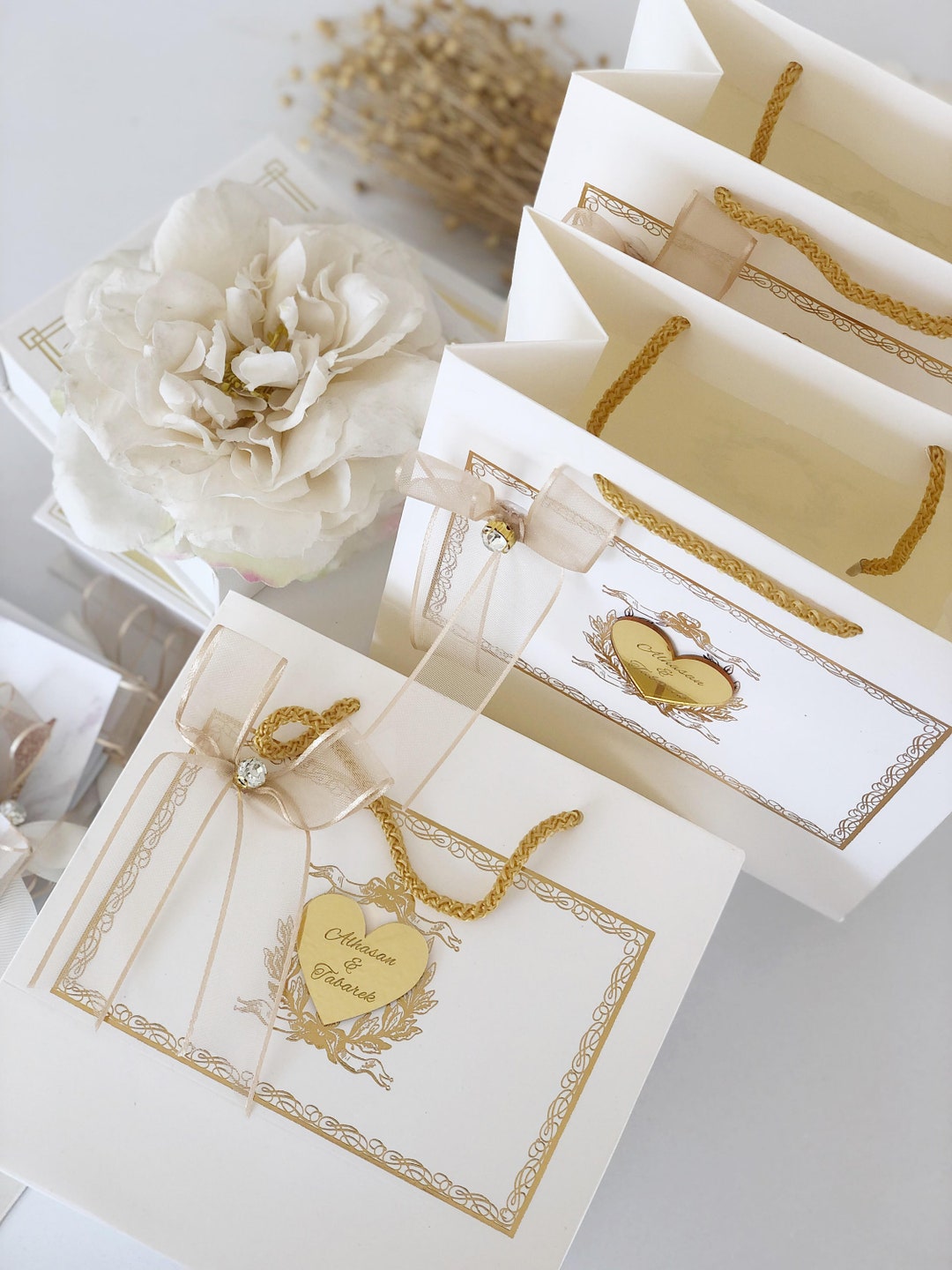 Personalized Luxury Wedding Gift Bags ,hotel Bags, Elegant