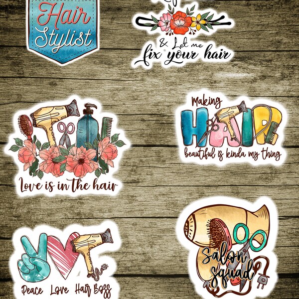 Hairstylist Sticker bundle, Love is in the hair, Salon squad, Hairstylist sticker, Hair salon, Barber sticker, Hair dresser, Hairstylist