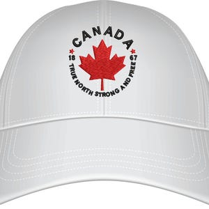Canada True North Hat Embroidery Design: Machine Embroidery (PES, EXP, DST...)