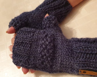 Handknit Fingerless Gloves ~ Fingerless Gloves for adults and children ~ Mittens for men, women and children ~ Acrylic Knitted Wrist Warmers