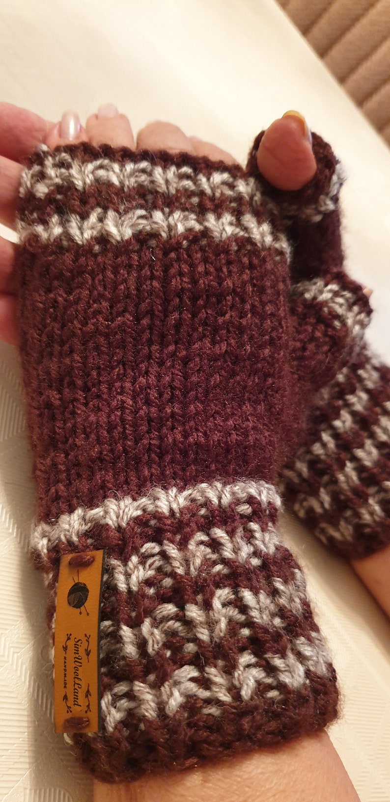 Hand Knitting Men Gloves ~ Men/'s Fall Fashions ~ Winter Accessory for Men ~ Women/'s Fall Fashion