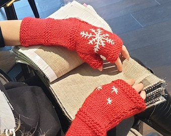 Long Gloves for women ~ Long Fingerless Gloves ~ Handknit Arm Warmers